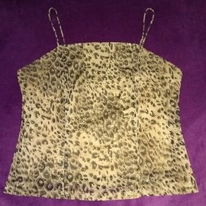 Leopard print top